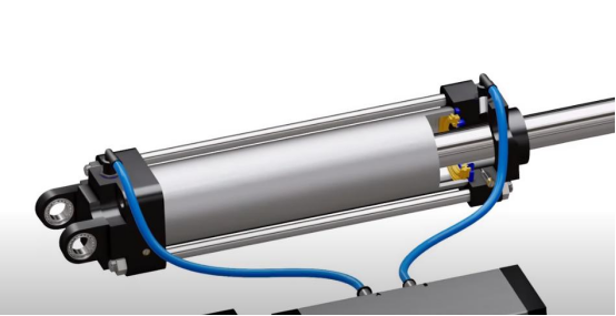 Pneumatic cylinder with sensor Pneumatic cylinder with sensor